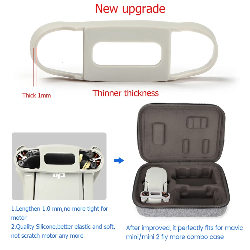 Suporte de silicone para drone, capa protetora para drone dji mavic mini
