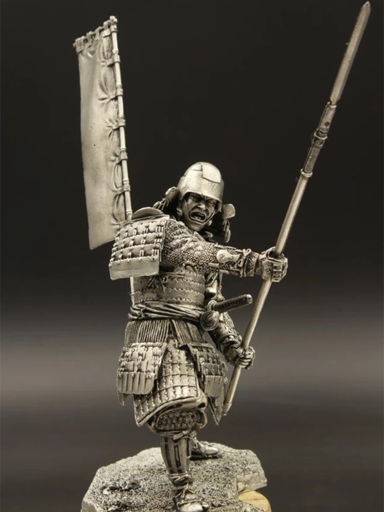 

Japanese Warring States Overlord Ancient Soldier Model Era Warrior Tin Metal Customized Gifts 1/18 90mm