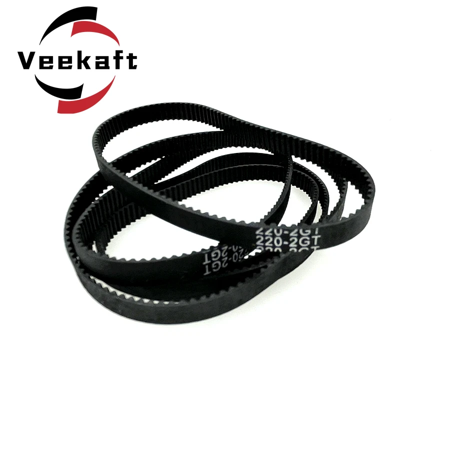 3D Printer Parts GT2 10mm Closed Loop Rubber Timing Belt 100 110 120 130 140 142 144 150 154 158 160 162 170 180 190mm 2GT 1pcs