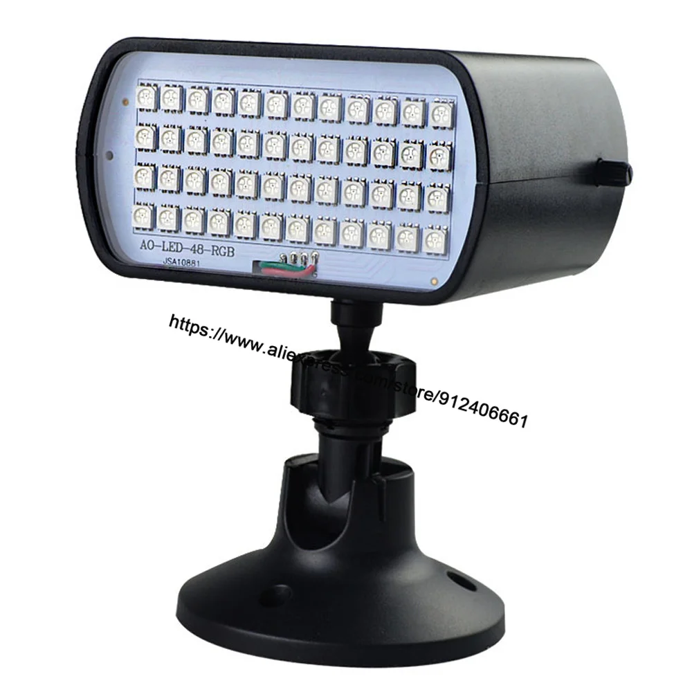 48 LED RGB 3IN1 LED Strobe Lights Disco DJ Party Holiday Christmas Music Club Sound Activated Flash Stage Lighting Effect Show