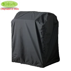 Custom Made Black BBQ Protective Covers, Waterproofed BBQ Patio Covers 82x66xH110cm/89x64x112cm,