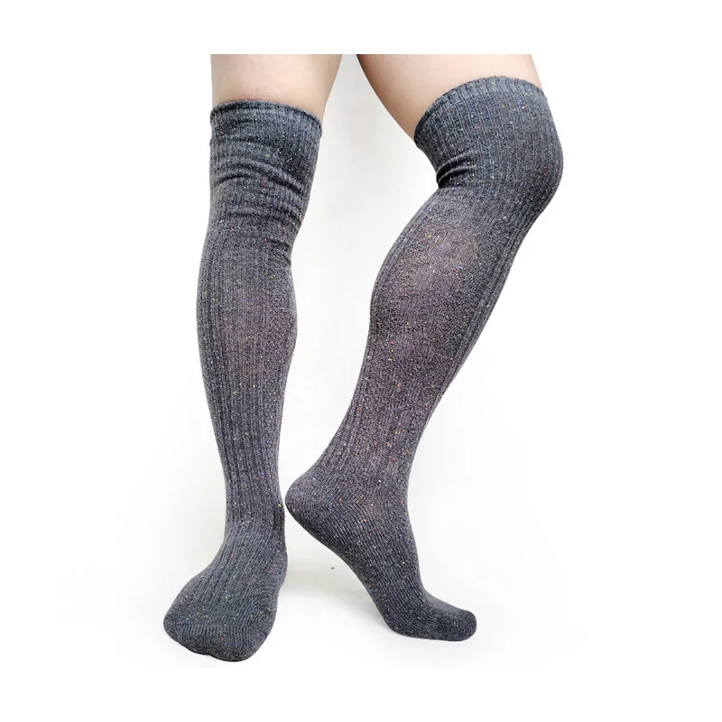 Winter Warm Thermal Socks for Mens High Quality Brand over Knee Mens Formal Hose Stocking Fetish Collection Socks Gay Stocking