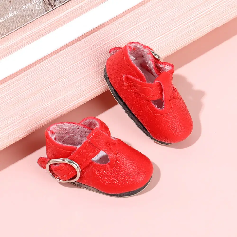 2.8*1.2cm Mini Shoes Fit 1/6 Blythe Doll Shoes Casual Clothes Accessories Fashion PU Leather Boots For Dolls Accessories Gifts