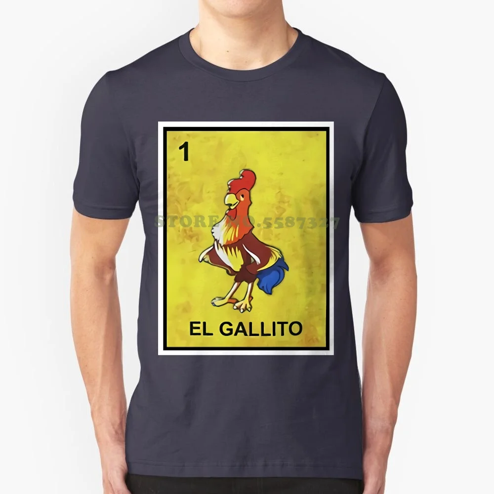 Kids El Gallito Loteria Shirt Childrens Mexican Lottery Shirt Tarot Card Tshirt Homme Hot Sale New