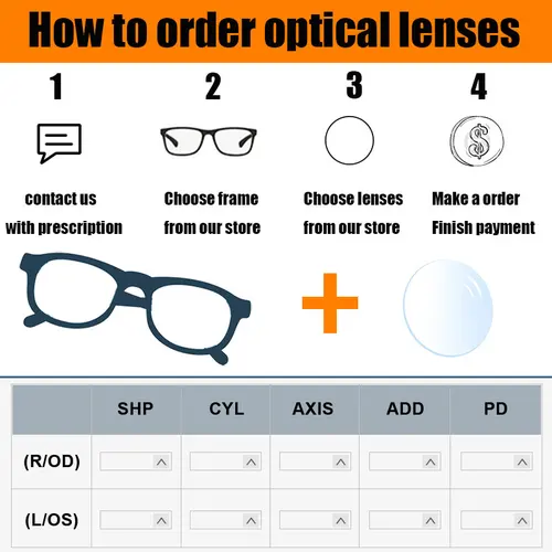 Imagen 2 del producto ZIROSAT 1,56 1,61 1,67 1,74 lentes graduadas de resina Anti Blue Ray CR-39 lentes ópticas para miopía e hipermetropía