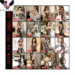 OMHXZJ EL17 도매 섹시한 레이스 원피스 스타킹 fishnet 스타킹 섹시한 슬링 원피스 net pajamas one size