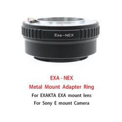 EXA-NEX Metal Mount Adapter Ring for EXAKTA EXA mount Lens to Sony E mount Camera A7 series A6000 series photography accessory