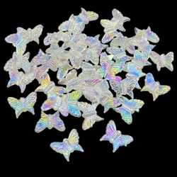 20 pcs/lot Small Butterfly Shape Beads Multi Gradient Color Acrylic  For Jewelry Making Handmade DIY Accessories #RoLi