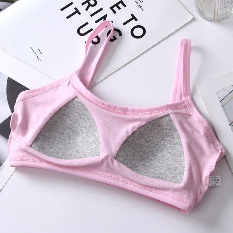 Teenage Girl Bra Seamless Bralette Full Cup Cotton Underwear Sleep Bra Tube Top Teenage Girl Lingerie training bras for girls