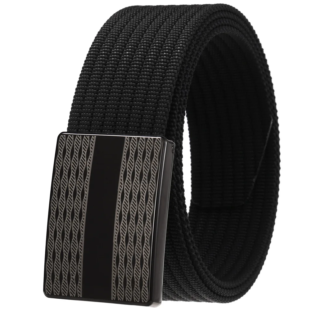 Men and Women belt Fashion Male Nylon Belt Outdoor Metal Automatic Buckle Canvas Belts Casual Pants Waist Belts LY138-24970-2