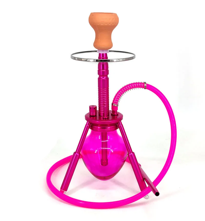 Factory source Arabian hookah set aluminum alloy spider tripod model shisha hookah  smoking accessories