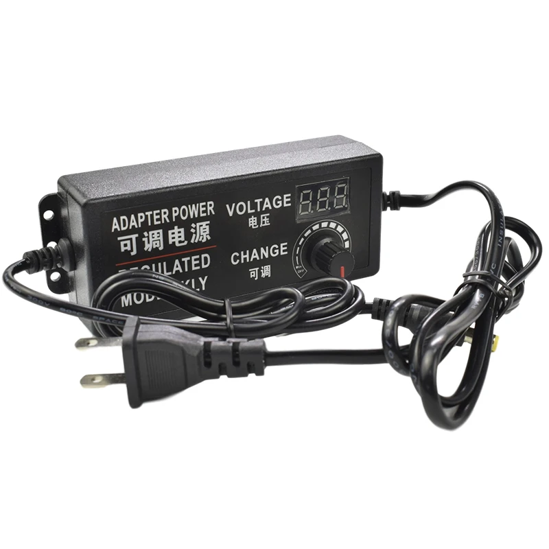 

Digital Display Adjustable Motor Power Supply 220v To 3-12V5A Adapter Deceleration Motor Accessories Switching Power Supply