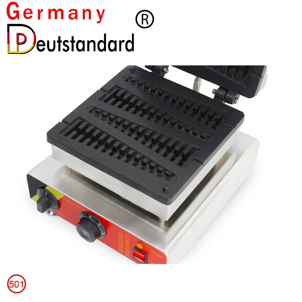 Lançamento máquina comercial de waffle de aço inoxidável com bolo de alta qualidade