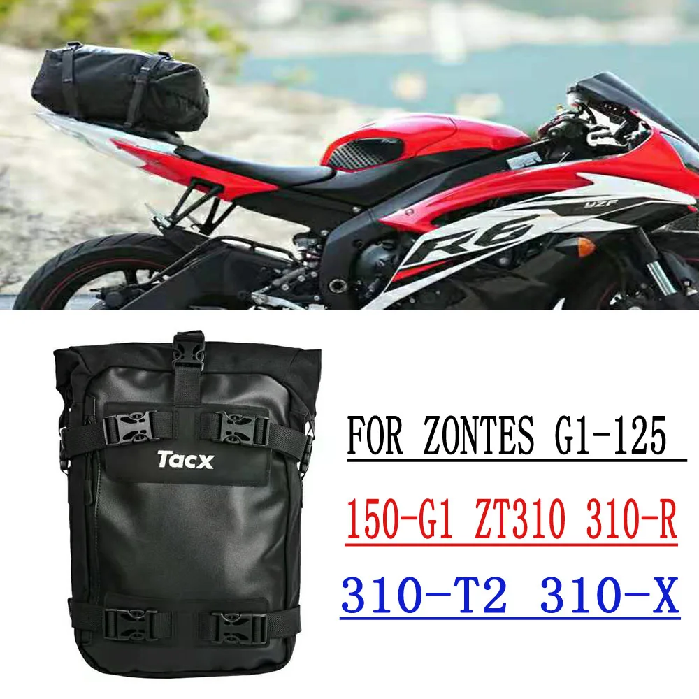 For Zontes G1-125 G1 125 150-G1 ZT310 310-R 310-T2 310-X Motorcycle Bag Waterproof Motorcycle Multi-functional Tail Bag Luggage