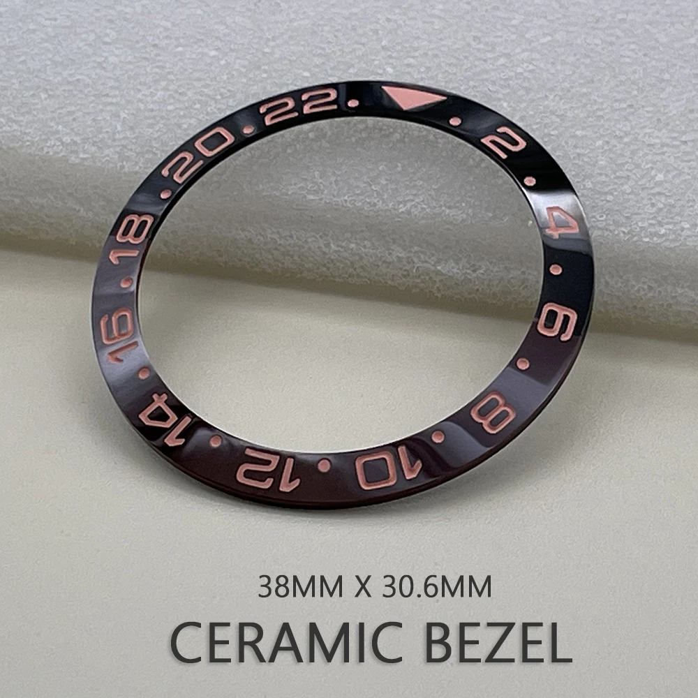 38x30.6mm Watch Ceramic Bezel Circle GMT Case Ring Watch Face Decoration Brand Watch Replace Accessories