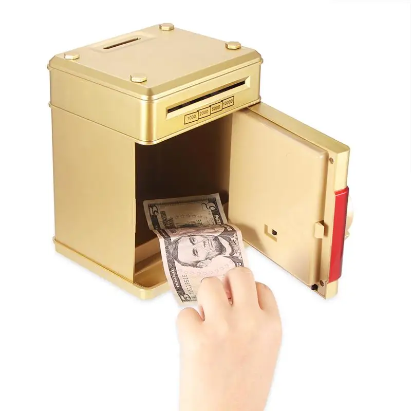 Electronic Piggy Bank Safe Box Money Boxes For Children Digital Coins Cash Saving Safe Deposit Mini ATM Machine Kid Xmas Gifts