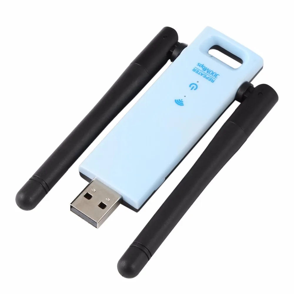 Repetidor inalámbrico de 2,4 GHz y 300Mbps, amplificador de señal de enrutador, extensor de rango WiFi USB, diseño de enchufe USB para un mejor rendimiento