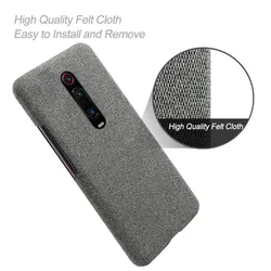 Anti-slip Ultra Thin Fabric Cloth Case For Xiaomi Mi 9t Pro Anti-Drop Cover for Xiomi Redmi K20 Pro mi 9 t pro Mi 11 Lite 12 12X