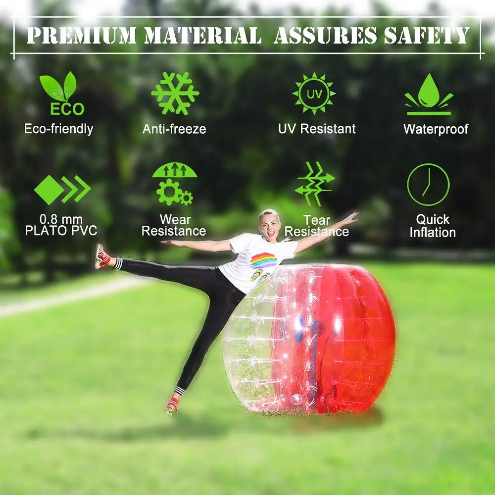 0.8mm PVC 1.2M 1.5M 1.7M Air Bubble Soccer Air Bumper Ball Body Zorb Bubble Ball Football,Bubble Soccer Zorb Ball For Sale