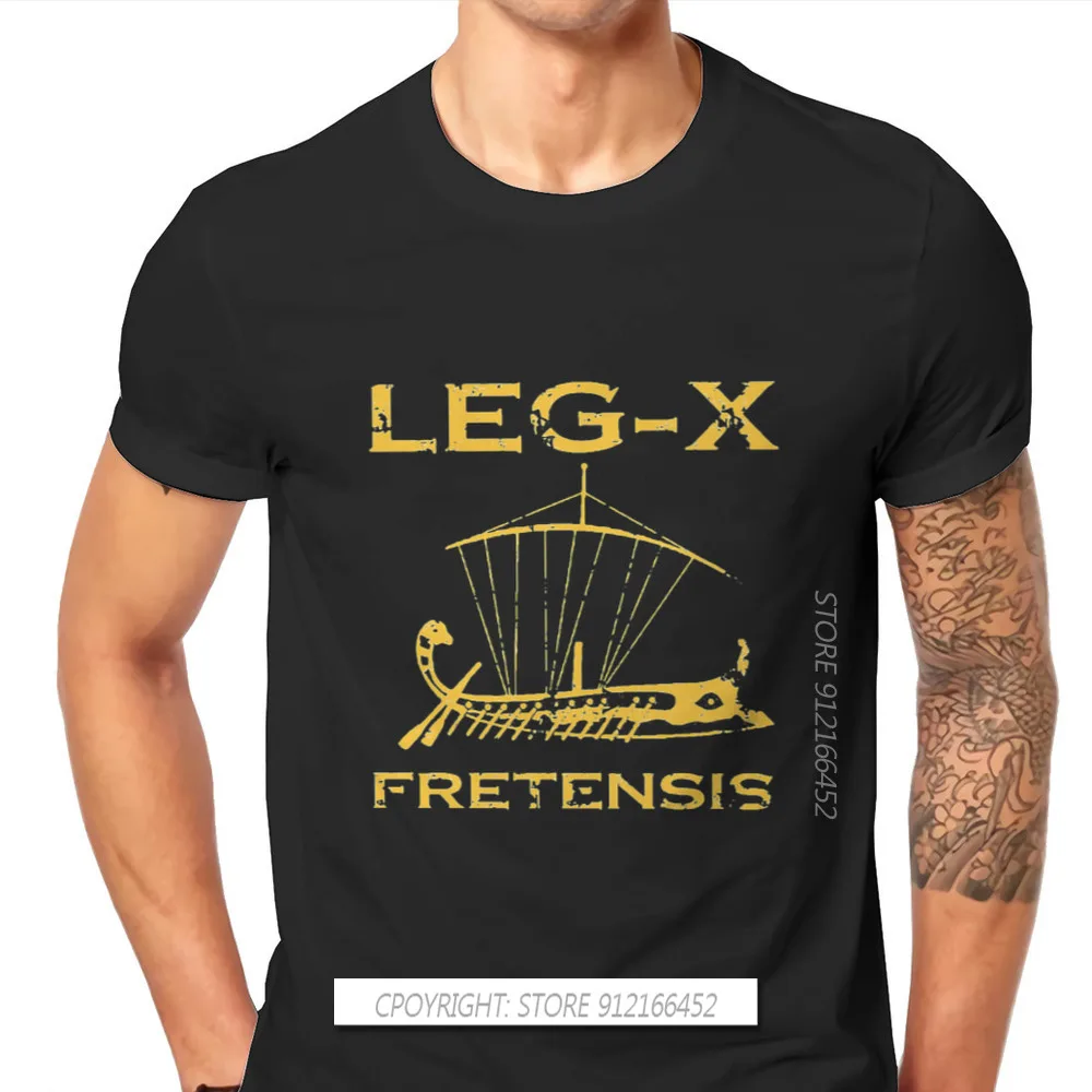 Legio Leg-X Fretensis Fashion TShirts Roman Mythology Janus Vesta Archaic Triad Chic Male Graphic Tops Tees T Shirt Round Neck