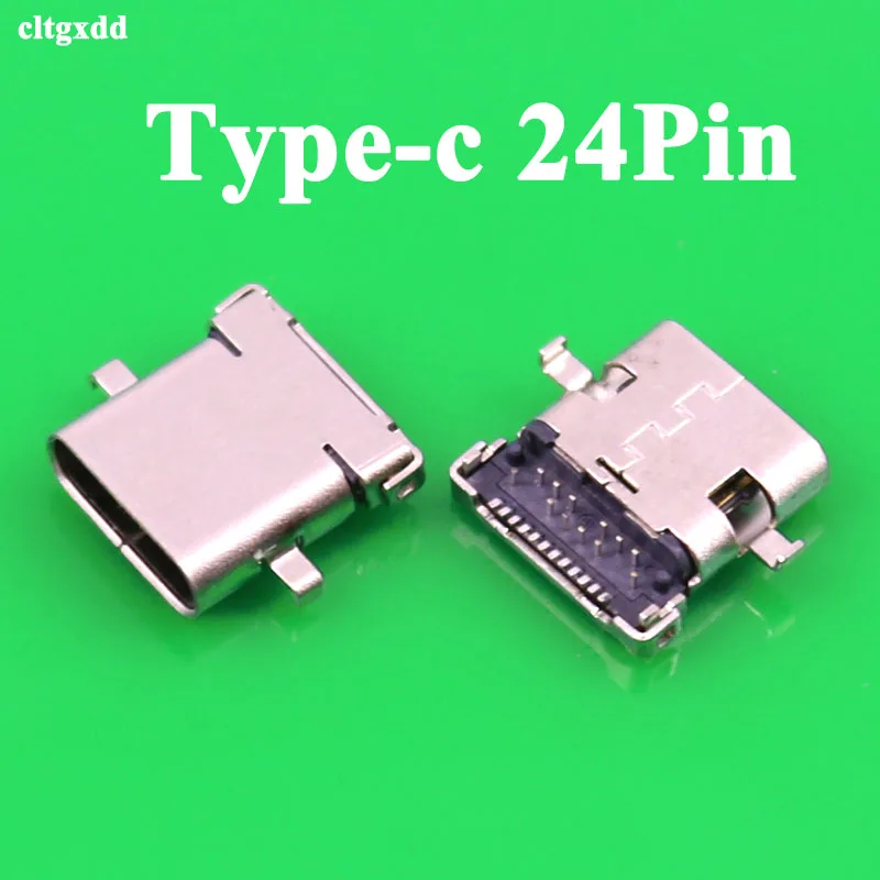 1pcs 12PIN + 12pin Micro USB 3.1 Type C 24p Female Type C USB-C 24Pin Connector Socket jack Charge port Plug