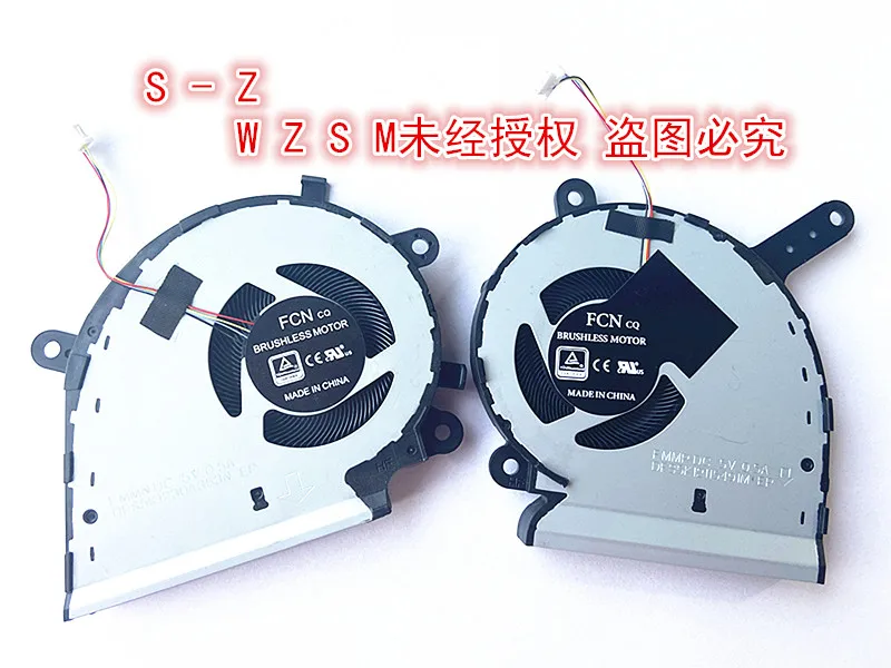 WZSM New laptop cpu gpu cooling fan cooler radaitor for Asus ROG Strix G531 G531G G531GT G531GU/GD FLLB 13NR01L0T01111 DC 5V