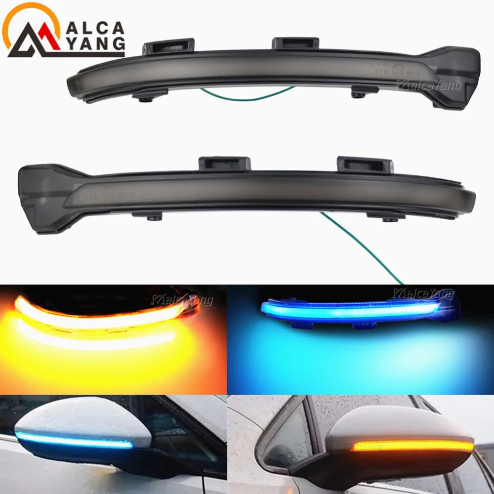 Dynamic Turn Signal Led Rearview Mirror Indicator Light For-Vw Golf Mk7 7.5 7 Gti R Gtd