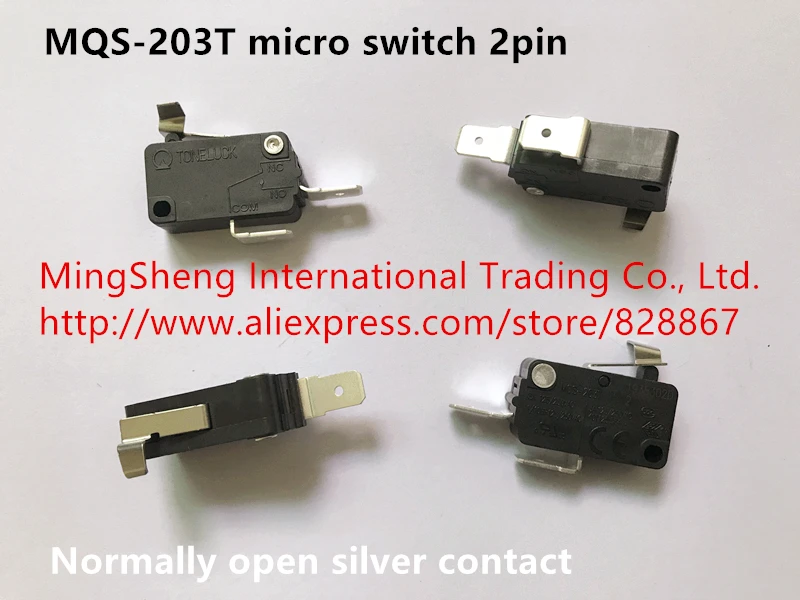 Original new 100% MQS-203T micro switch 2pin normally open silver contact