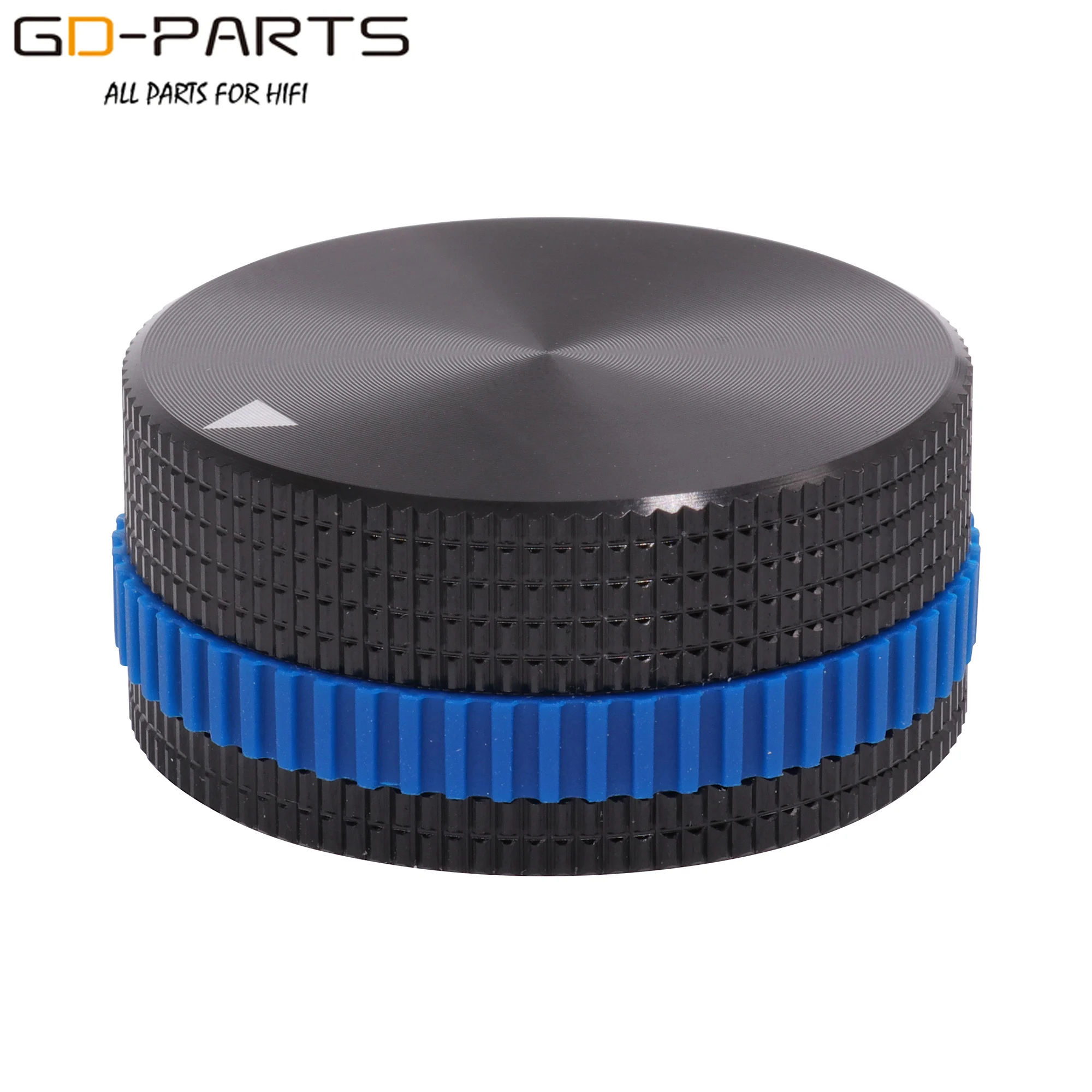 40x18mm Solide Voll Aluminium Volumen Potentiometer Set Knob Cap Mit Bunte Gummi Ring Für Hifi Audio AMP plattenspieler CD DVD DAC