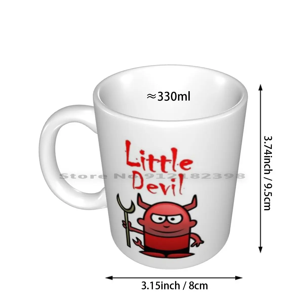 Little Devil Ceramic Mugs Coffee Cups Milk Tea Mug Cartoon Devil Cute Devil Demon Devil Devil Clipart Evil Funny Cartoon Funny