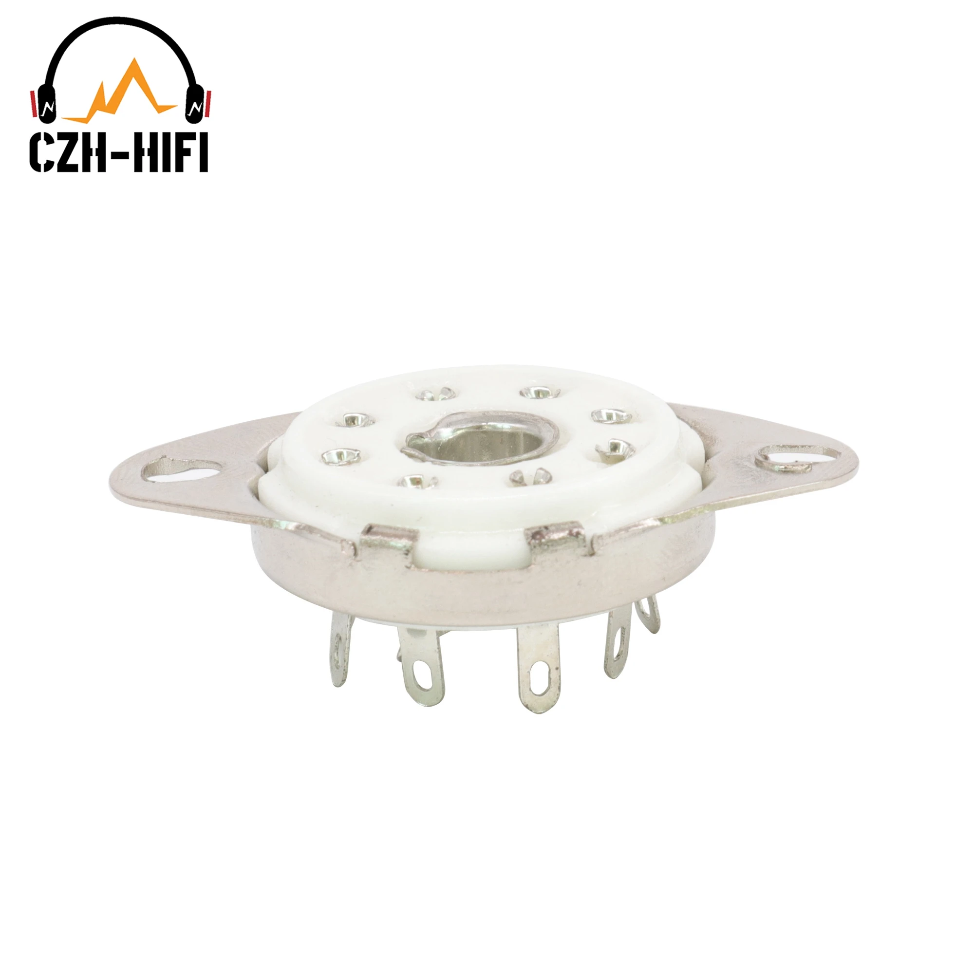 1pc 8pin Ceramic Tube Socket Valve Base Power Lamp Jack for 5B254 C3G 7N7 EF22 Vintage Audio Amplifier DIY Chassis PCB Mount