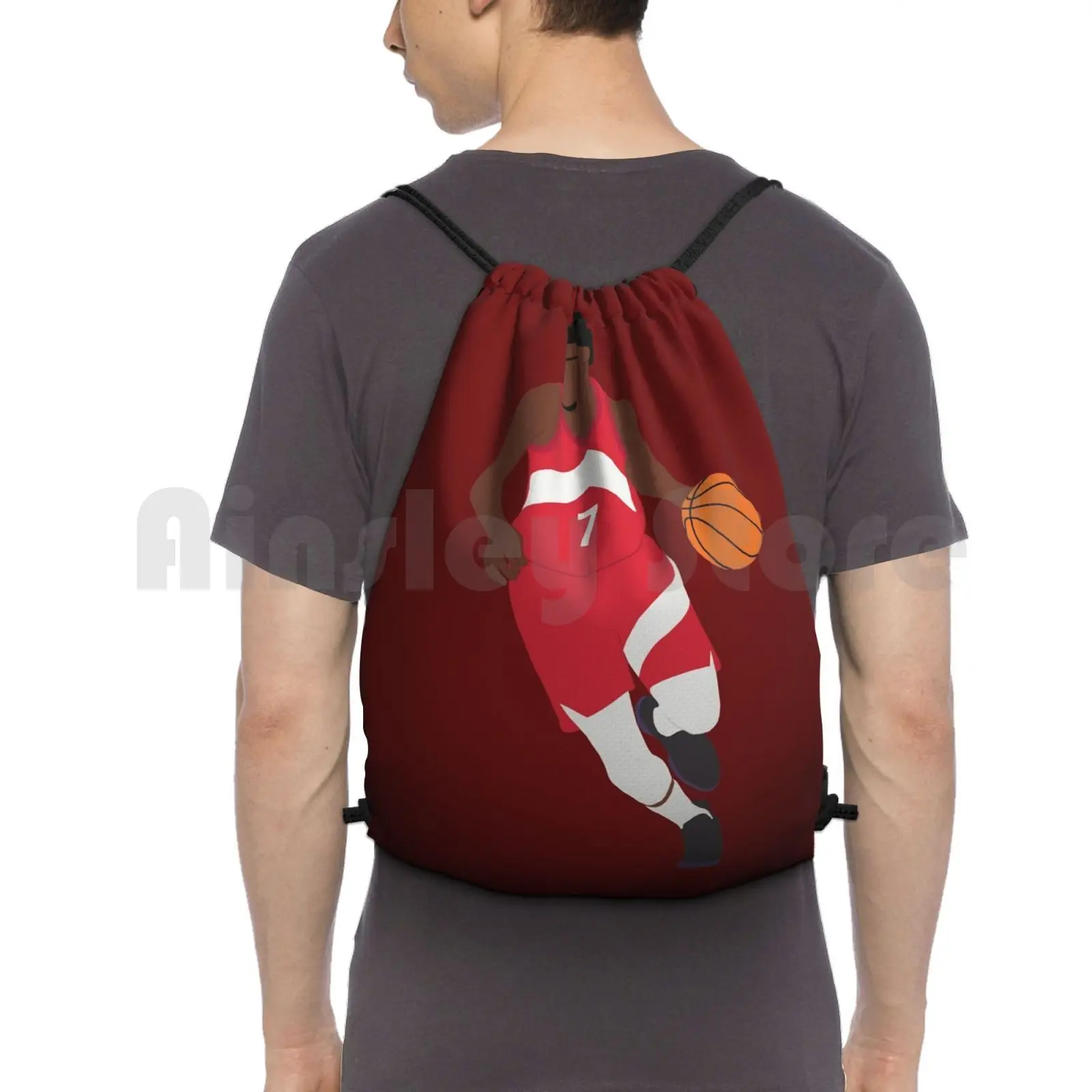 Kyle Lowry Backpack Drawstring Bag Riding Climbing Gym Bag Kyle Lowry Lowry Toronto Sports Kyle Lowry Kyle Lowry Raptors