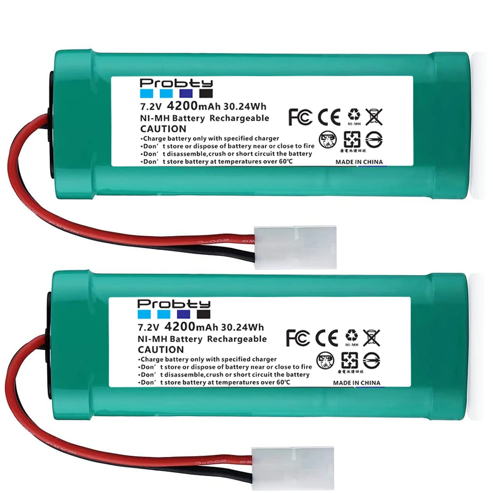 

7.2V 4200mAh Ni-MH Replacement RC Battery with Tamiya Discharge Connector for RC toys Racing Cars Boat Aircraft