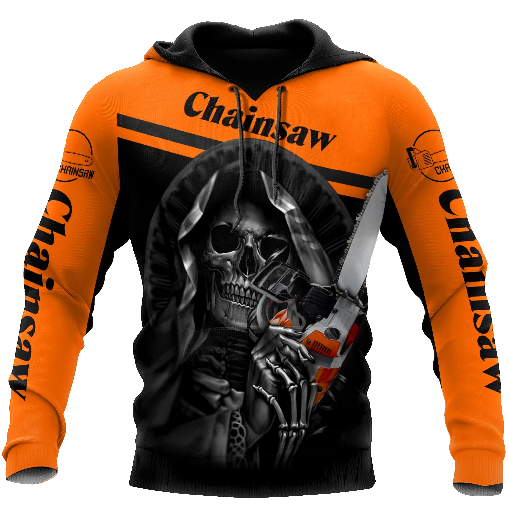 Logger Chainsaw-Chaqueta con estampado 3D para hombre y mujer, Sudadera con capucha Harajuku, ropa de calle informal Unisex, Jersey A89