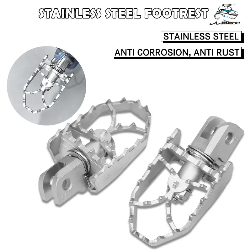 Motorcycle Dirt Bike Foot Pegs Rests Footpegs Fit For Suzuki GW250 DL650 DL1000 DL1050 V-Strom DL 650 1000 1050 2017-2021