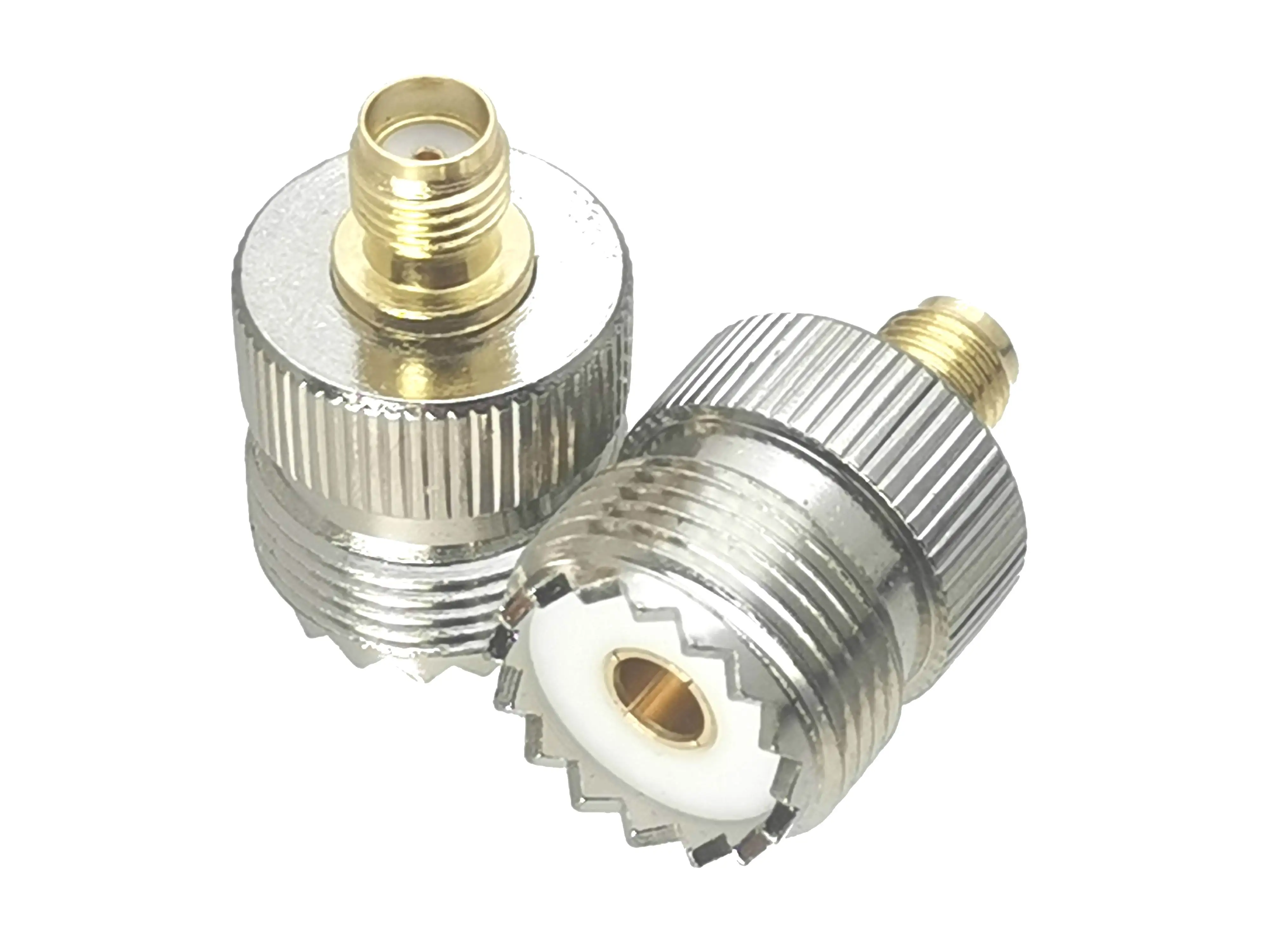 1Pcs SMA to UHF PL259 SO239 Male plug & Female jack RF Coaxial Adapter connector Test Converter Brass