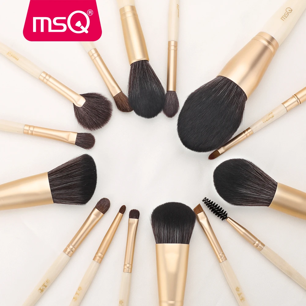 MSQ Makeup Brushes Sets Foundation Powder Sculpting Eyelashes Brush Eyeshadow Blending Natural Hair Professional Beauty Make up