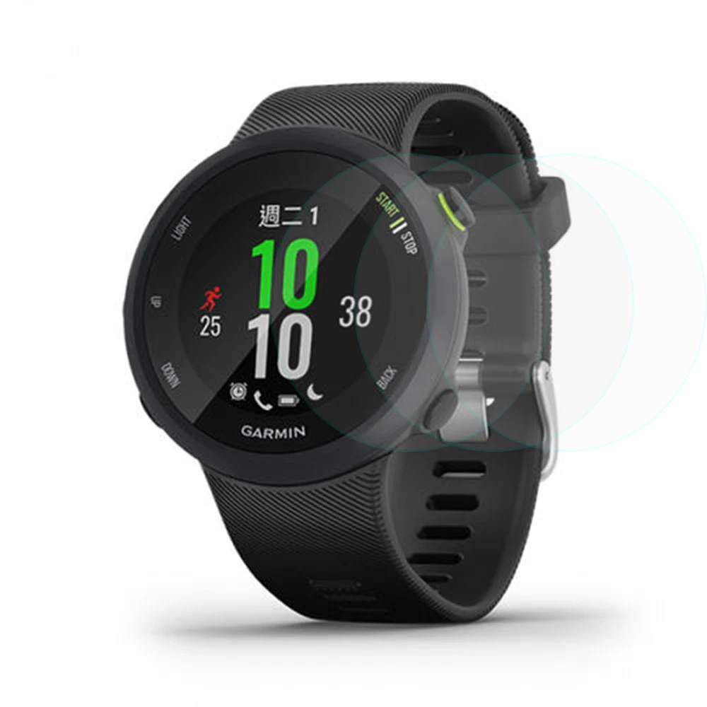 Protecteur d'écran pour montre connectée Garmin Forerunner 45 45S, 1x3x5 pièces, en verre trempé HD transparent, résistant aux rayures
