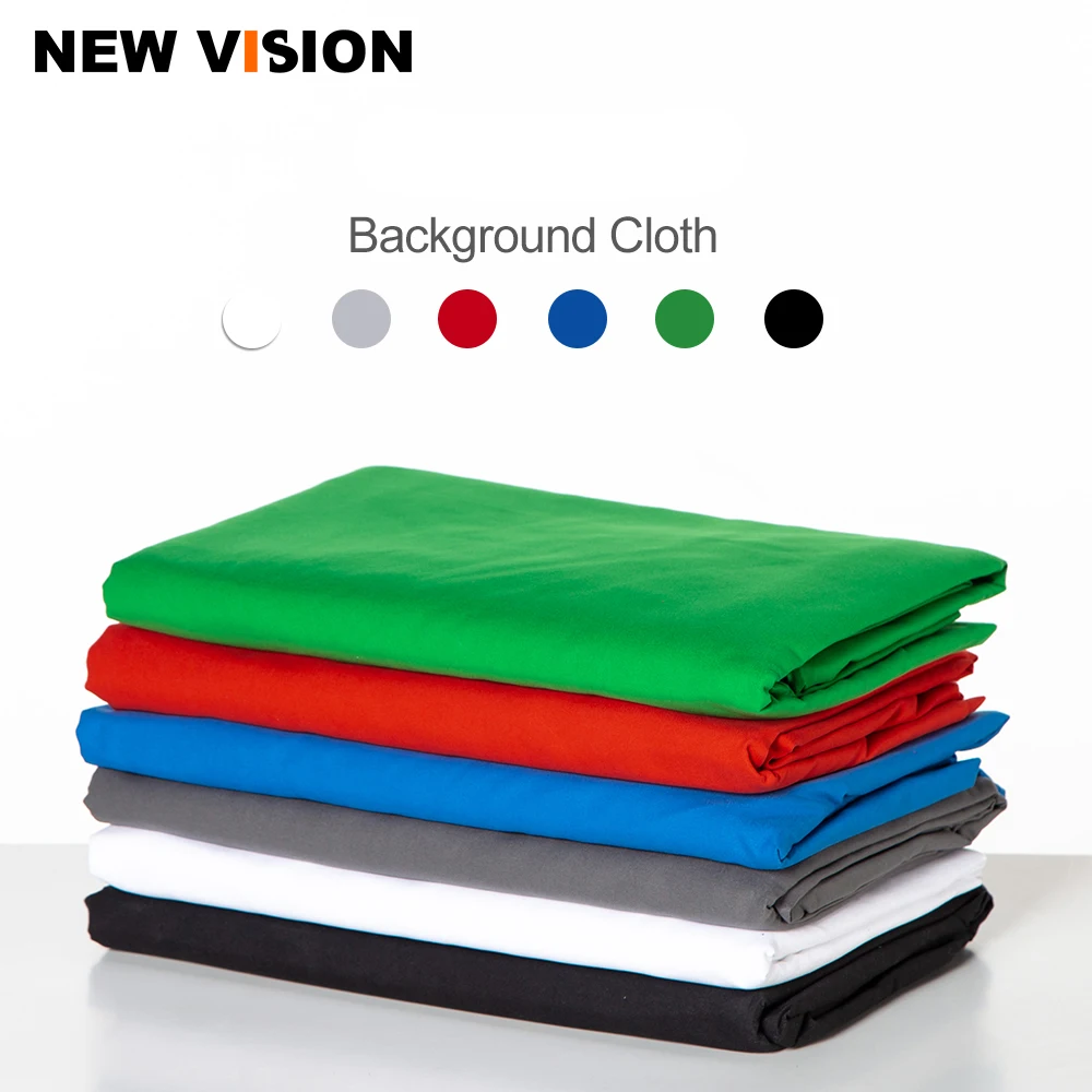 Black White Green Blue Red Color Cotton Textile Muslin Photo Backgrounds Studio Photography Screen Chromakey Backdrop Cloth