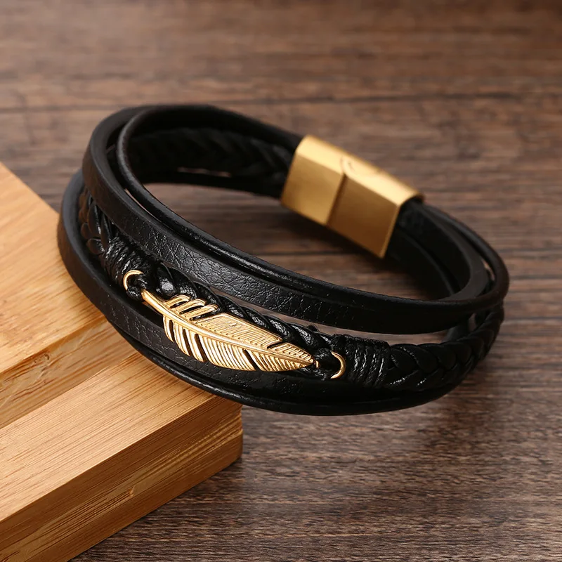 2025-na-moda-couro-envoltorio-pulseiras-pulseiras-para-homens-masculino-hippop-casual-folhas-acessorios-pulseira-de-aco-inoxidavel-joias-presentes