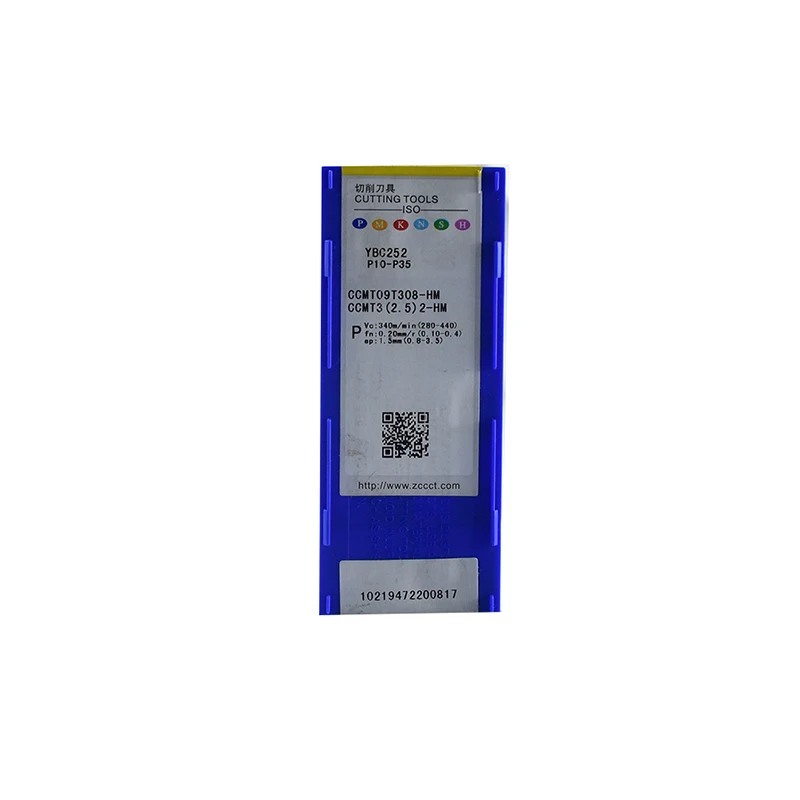 Utensili CNC per tornio con inserto in metallo duro CCMT09T308-HM YBC252 originali