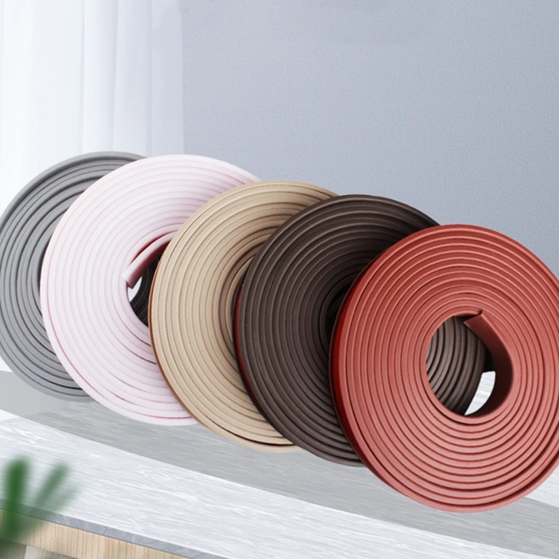 Self-Adhesive U-Shaped Edge Banding Sealing Strip for Furniture Panels,16mm to 18mm Thickness, White Grey Khaki Brown Coffee