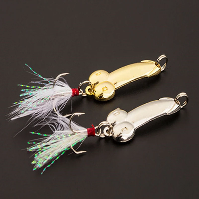 2pcs Metal Spinner DD Spoon Gold Silver Bass Pike Bait 7g 10g 15g 20g Carp Fishing Lure Iscas Artificial Hard Baits Free Shiping