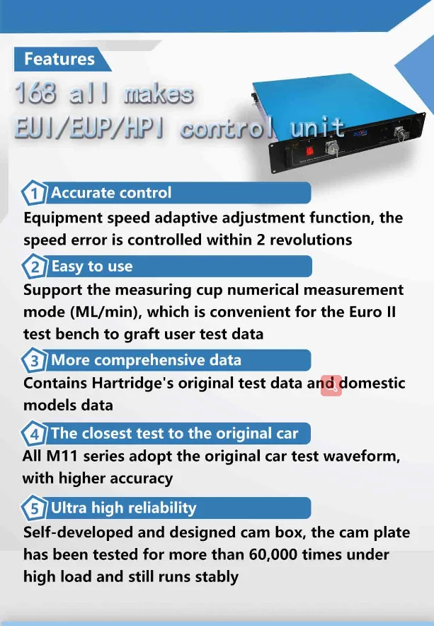 EUI,EUP,HPI test components ZQYM-1400 with computer for mechanical pump  bench old Euro II