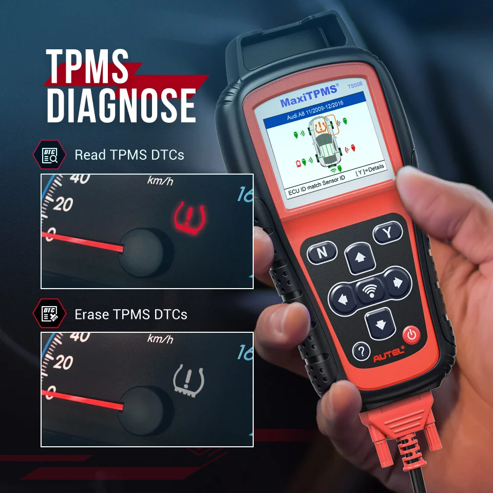 Autel MaxiTPMS TS508WF TPMS Tool Newest TPMS Relearn Reset Tools MX-Sensor Programmer Free Update PK TS508