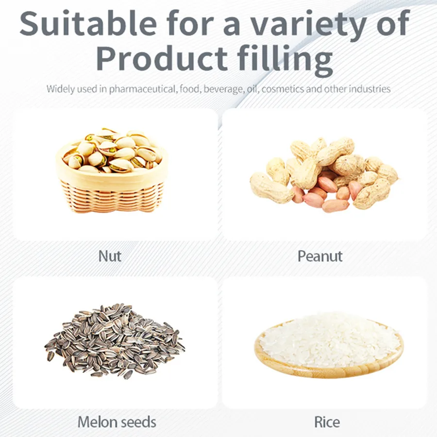 自動顆粒充填機5-5000グラムに適用大豆カシューナッツピーナッツ米ハードウェアメロンの種フィラー
