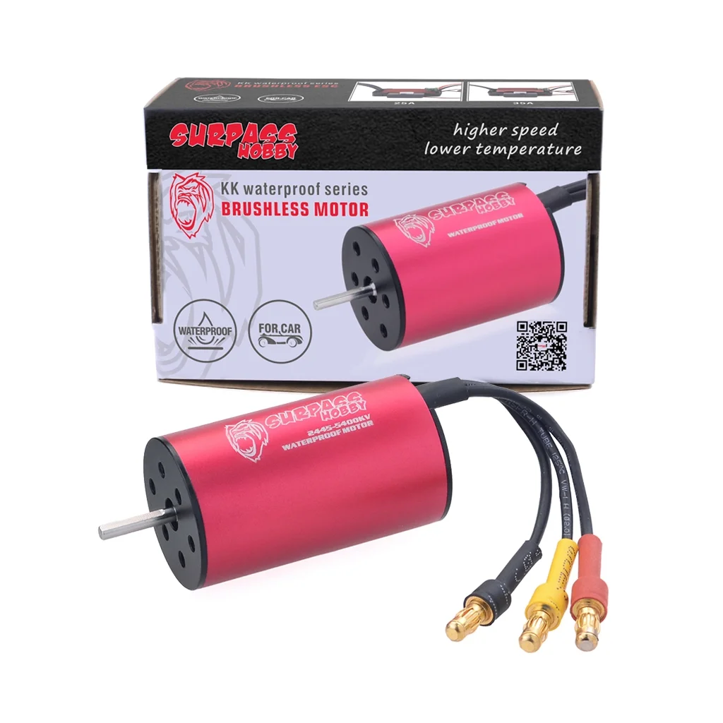 Combo De Motor Sem Escova À Prova D'água Com ESC Para Barco De Carro RC 1 12 1 14 1 16 1 18 Da Surpass Hobby