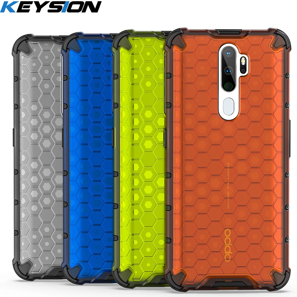 KEYSION Shockproof Case for OPPO A9 A5 2020 F11 F9 A8 A31 A5S A3S Reno 2 2Z 2F 3 Pro A1K Phone Cover for Realme X2 Pro 5 Pro C2