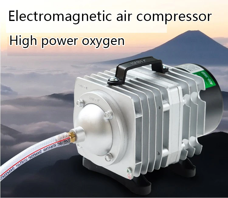 Hailea ACO-208 ACO-308 ACO-318 Electromagnetic Air Compressor Portable Koi Fish Tank Bubble Aquarium Air Pump Pond Aerator