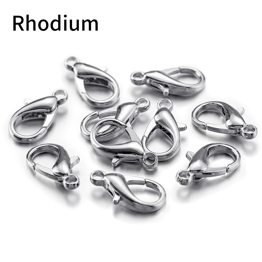 100 stuks 10-14 mm karabijnhaaksluitingen kreefthaken kettingsluiting sleutelhanger